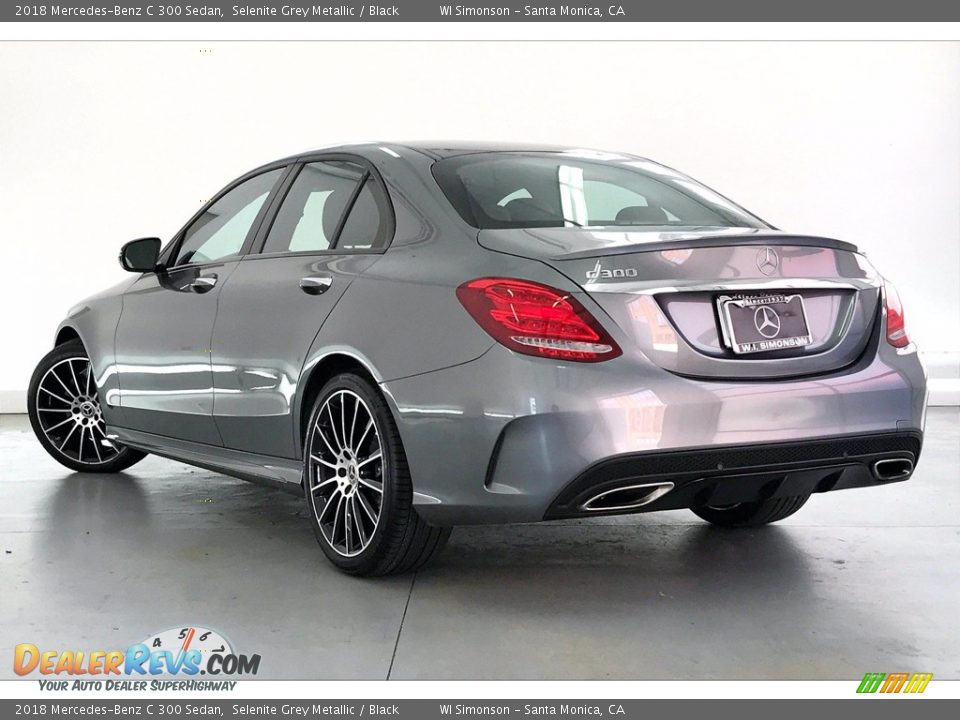 2018 Mercedes-Benz C 300 Sedan Selenite Grey Metallic / Black Photo #10