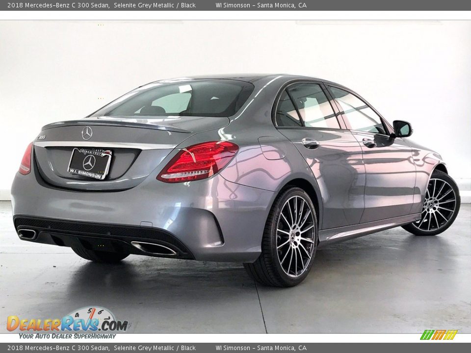 2018 Mercedes-Benz C 300 Sedan Selenite Grey Metallic / Black Photo #13