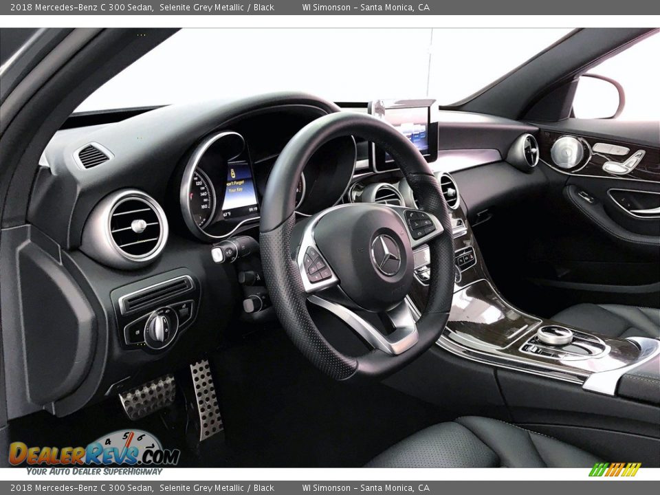 2018 Mercedes-Benz C 300 Sedan Selenite Grey Metallic / Black Photo #14