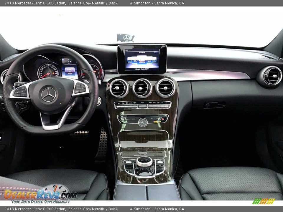 2018 Mercedes-Benz C 300 Sedan Selenite Grey Metallic / Black Photo #15