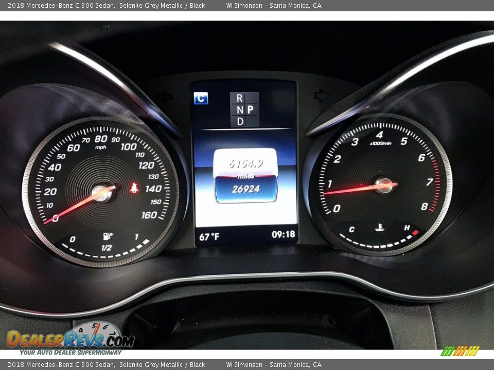 2018 Mercedes-Benz C 300 Sedan Selenite Grey Metallic / Black Photo #23