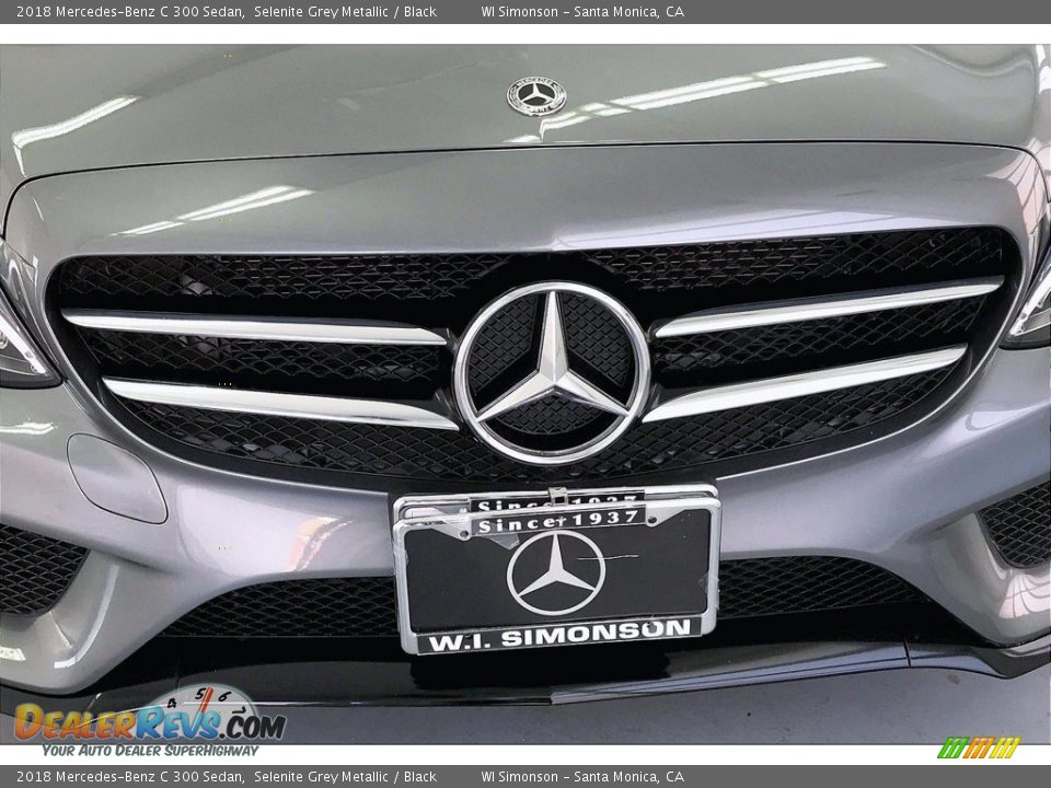 2018 Mercedes-Benz C 300 Sedan Selenite Grey Metallic / Black Photo #30