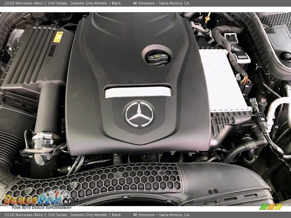 2018 Mercedes-Benz C 300 Sedan Selenite Grey Metallic / Black Photo #32