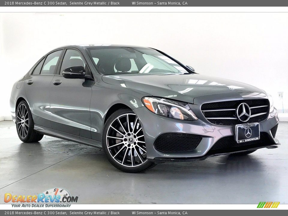 2018 Mercedes-Benz C 300 Sedan Selenite Grey Metallic / Black Photo #34