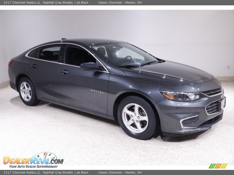 2017 Chevrolet Malibu LS Nightfall Gray Metallic / Jet Black Photo #1