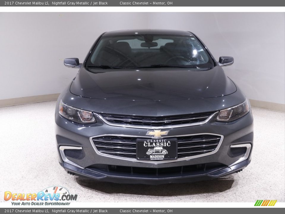 2017 Chevrolet Malibu LS Nightfall Gray Metallic / Jet Black Photo #2