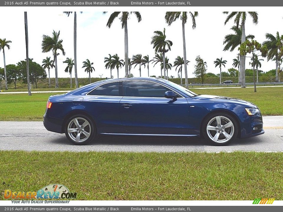 2016 Audi A5 Premium quattro Coupe Scuba Blue Metallic / Black Photo #2