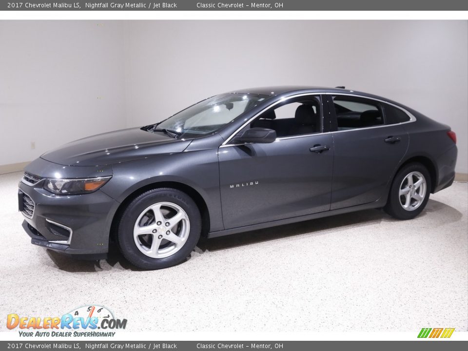 2017 Chevrolet Malibu LS Nightfall Gray Metallic / Jet Black Photo #3