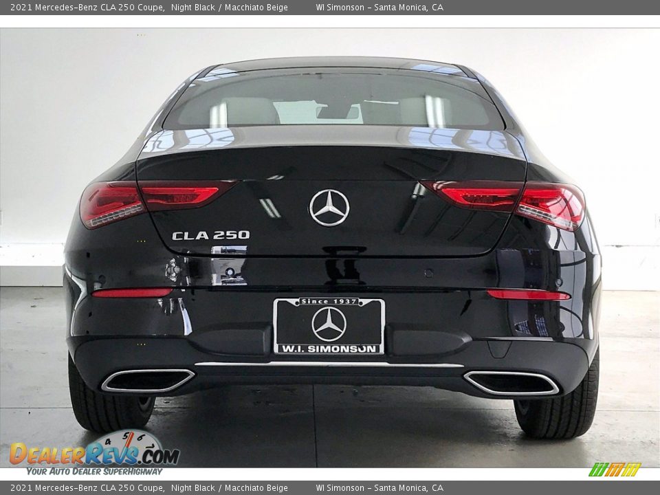 2021 Mercedes-Benz CLA 250 Coupe Night Black / Macchiato Beige Photo #3