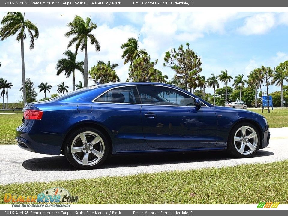 2016 Audi A5 Premium quattro Coupe Scuba Blue Metallic / Black Photo #4