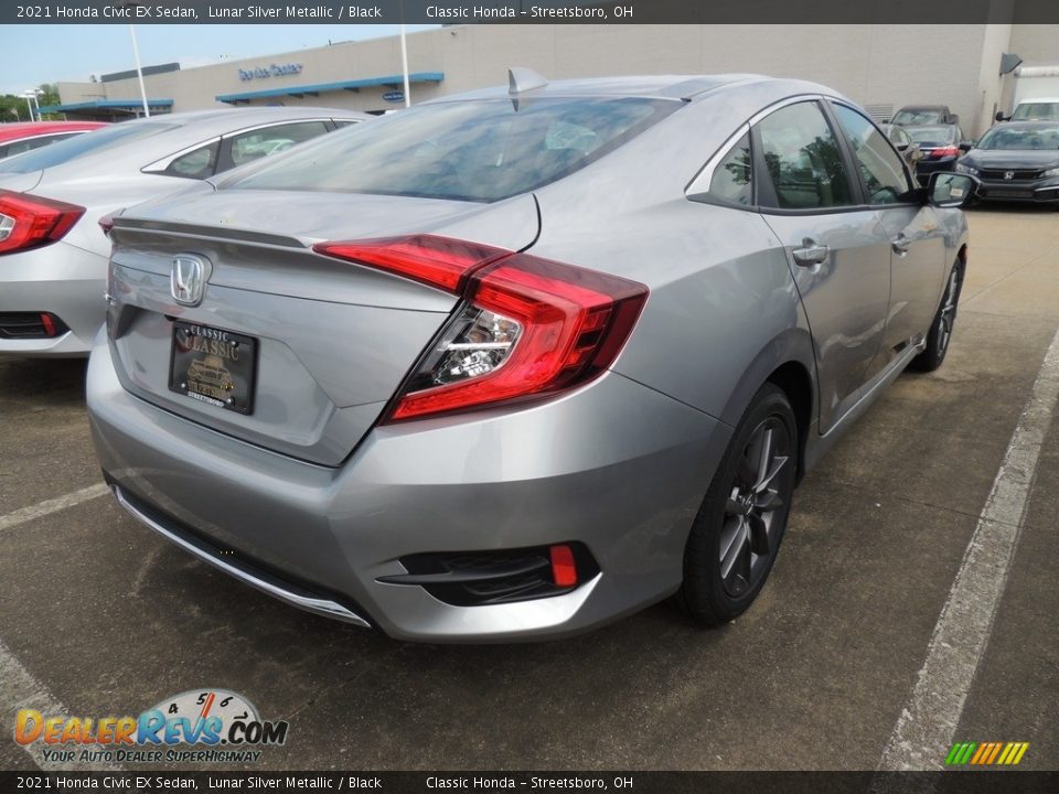 2021 Honda Civic EX Sedan Lunar Silver Metallic / Black Photo #4