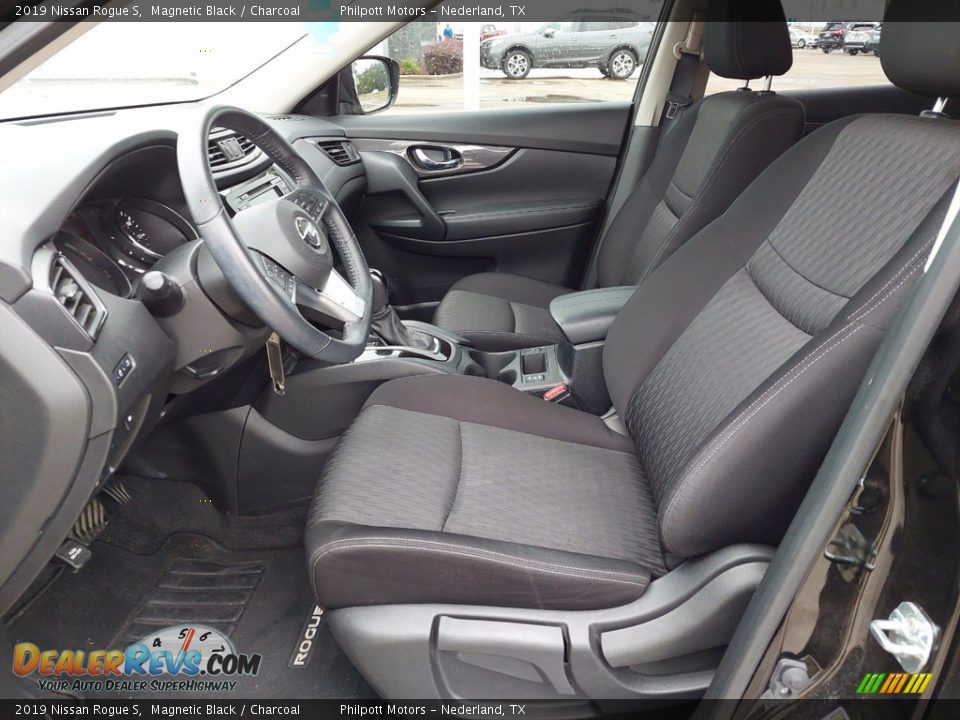 Charcoal Interior - 2019 Nissan Rogue S Photo #4