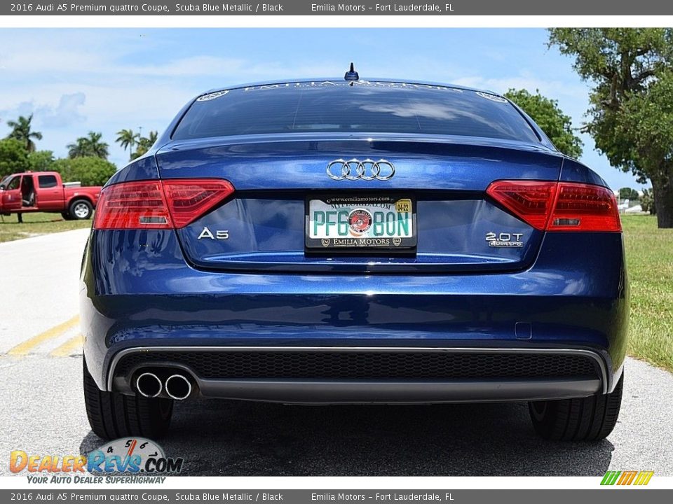 2016 Audi A5 Premium quattro Coupe Scuba Blue Metallic / Black Photo #7