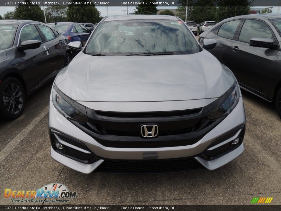 2021 Honda Civic EX Hatchback Lunar Silver Metallic / Black Photo #2