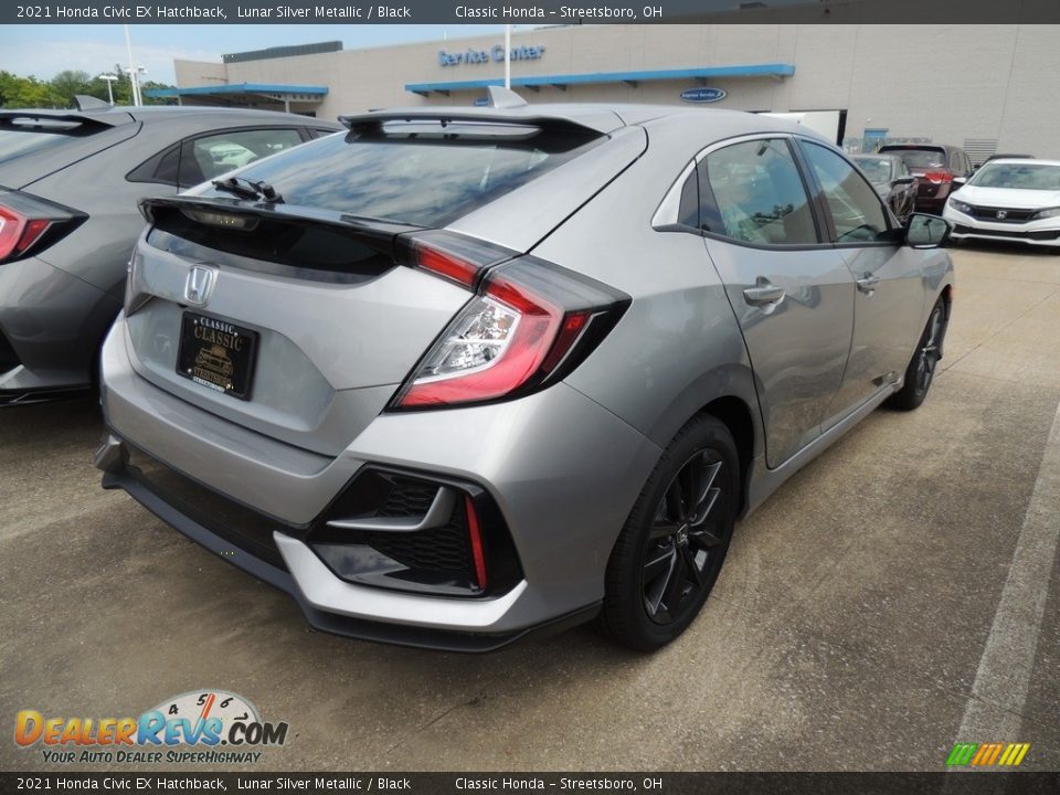 2021 Honda Civic EX Hatchback Lunar Silver Metallic / Black Photo #4