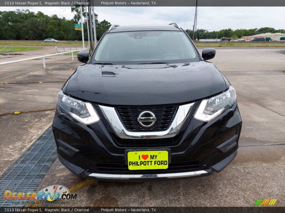 2019 Nissan Rogue S Magnetic Black / Charcoal Photo #9