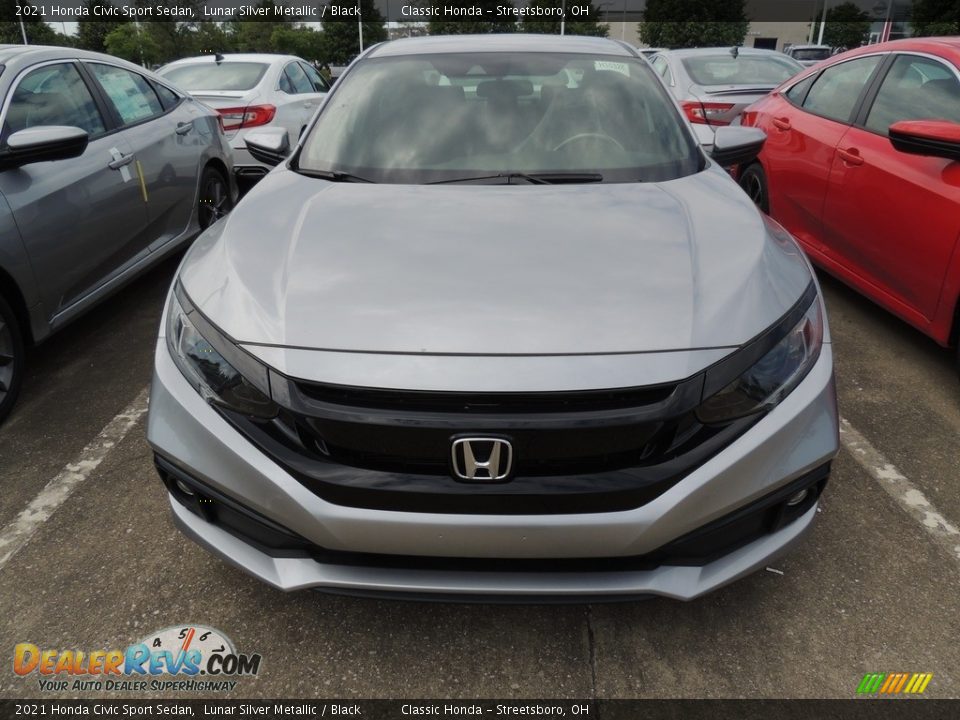 2021 Honda Civic Sport Sedan Lunar Silver Metallic / Black Photo #2