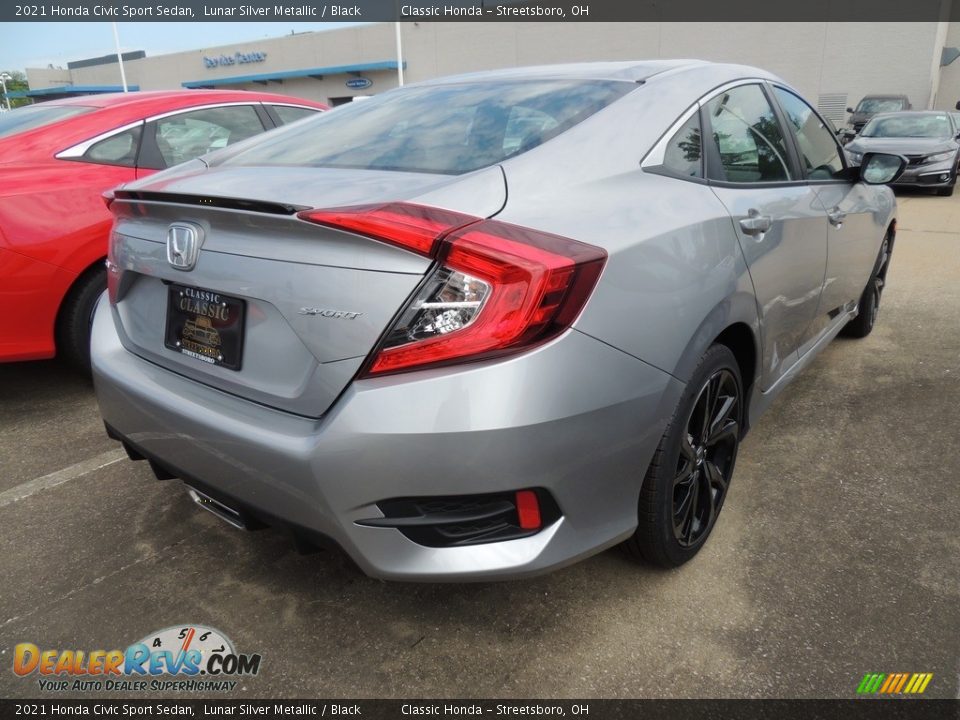 2021 Honda Civic Sport Sedan Lunar Silver Metallic / Black Photo #4