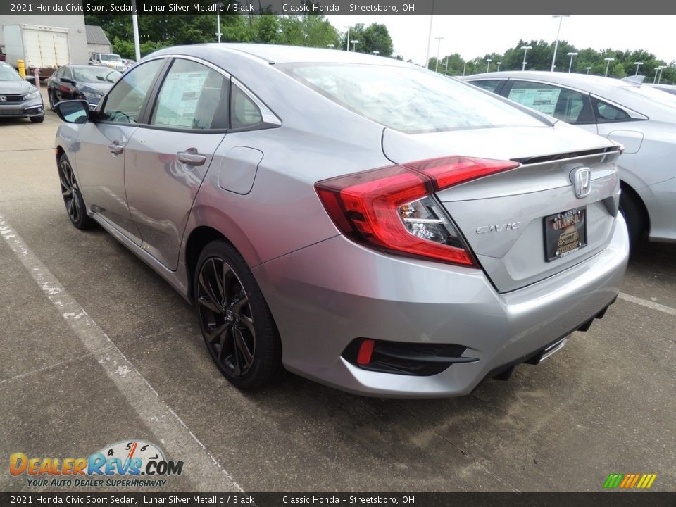 2021 Honda Civic Sport Sedan Lunar Silver Metallic / Black Photo #5