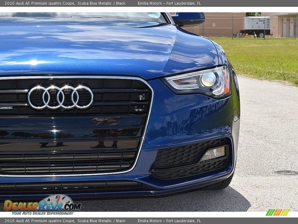 2016 Audi A5 Premium quattro Coupe Scuba Blue Metallic / Black Photo #19