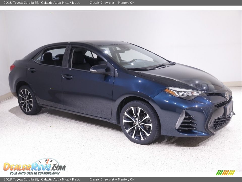 2018 Toyota Corolla SE Galactic Aqua Mica / Black Photo #1