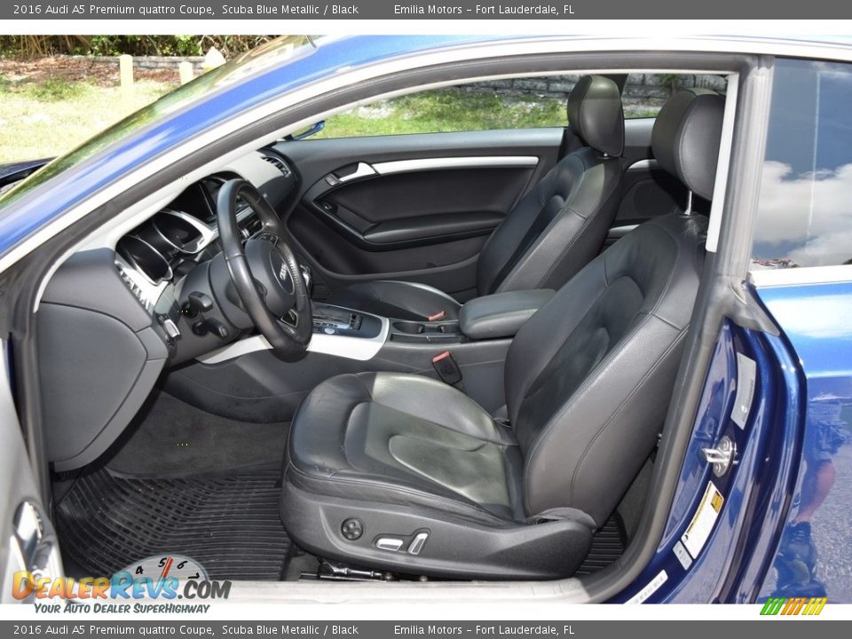 Black Interior - 2016 Audi A5 Premium quattro Coupe Photo #28