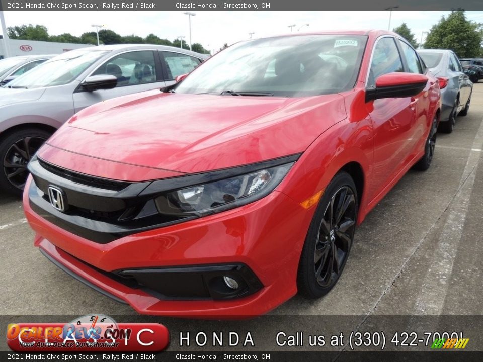 2021 Honda Civic Sport Sedan Rallye Red / Black Photo #1