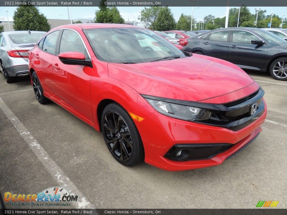 2021 Honda Civic Sport Sedan Rallye Red / Black Photo #3