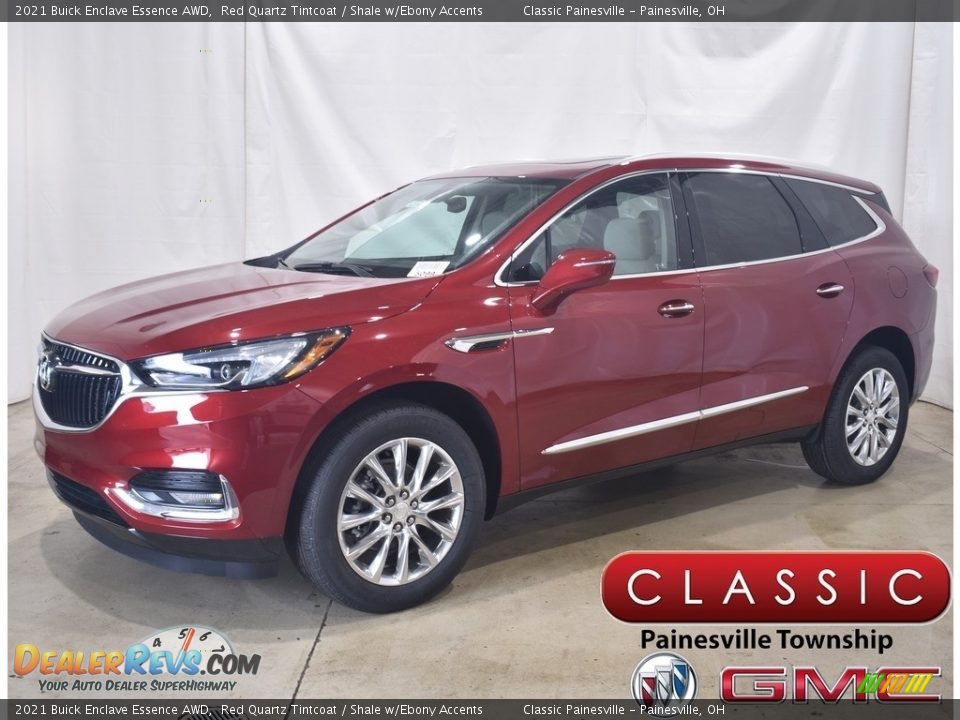 2021 Buick Enclave Essence AWD Red Quartz Tintcoat / Shale w/Ebony Accents Photo #1