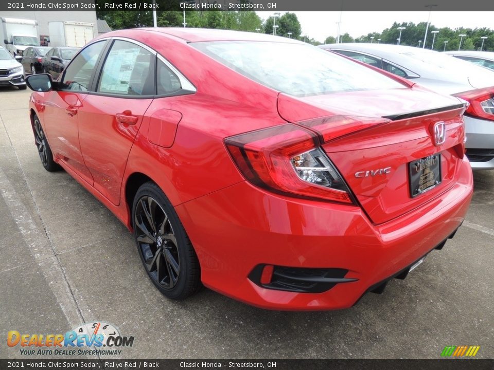 2021 Honda Civic Sport Sedan Rallye Red / Black Photo #5