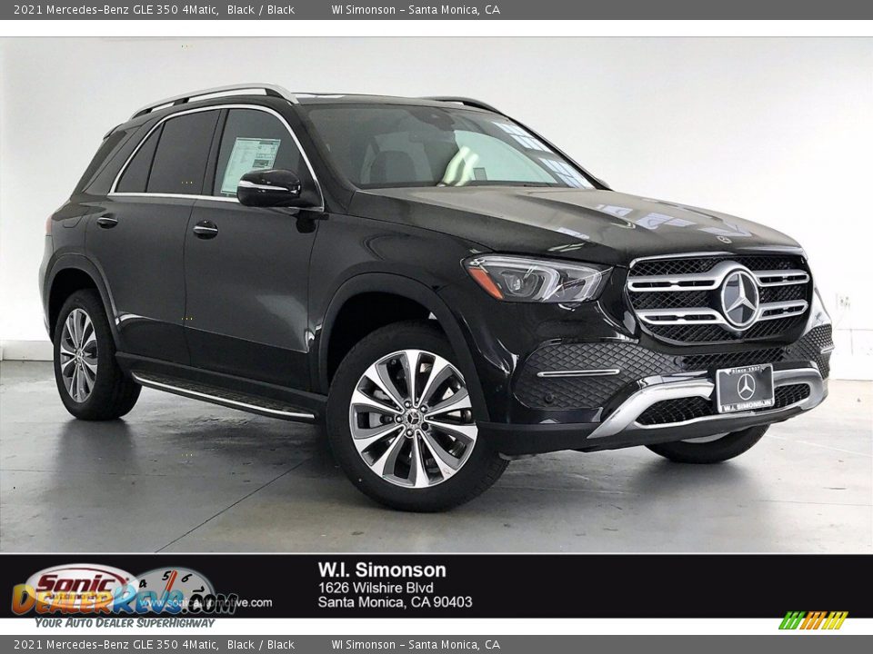 2021 Mercedes-Benz GLE 350 4Matic Black / Black Photo #1