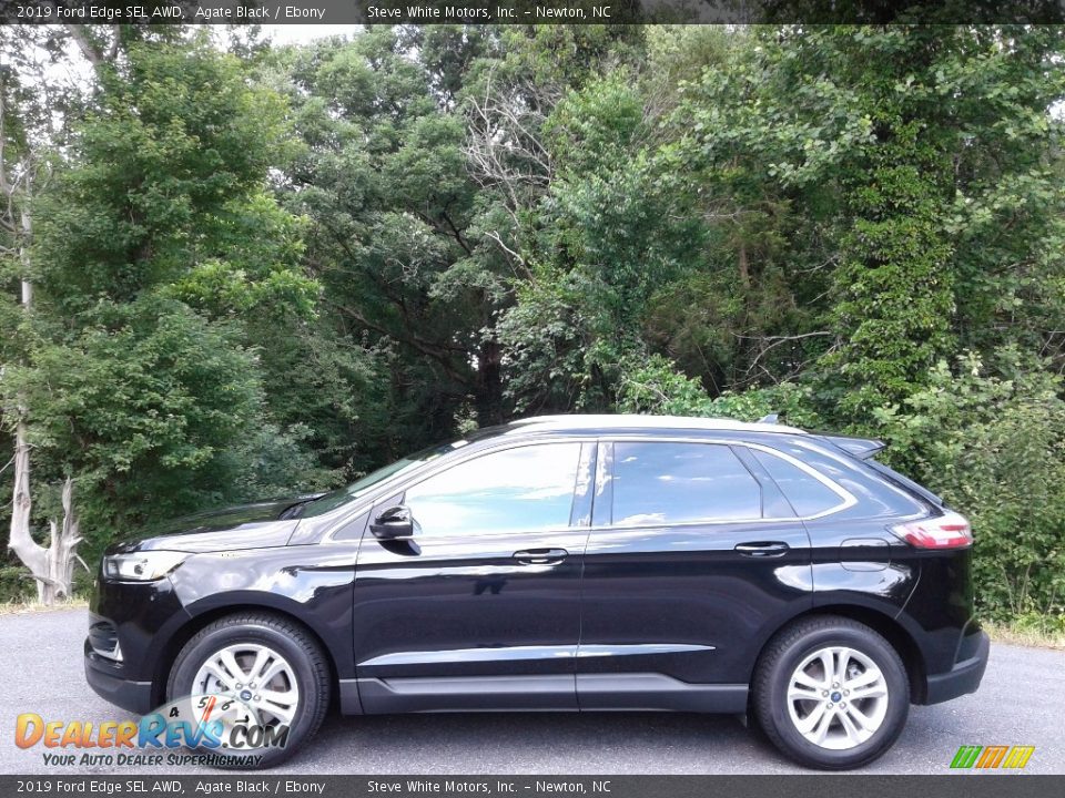 2019 Ford Edge SEL AWD Agate Black / Ebony Photo #1