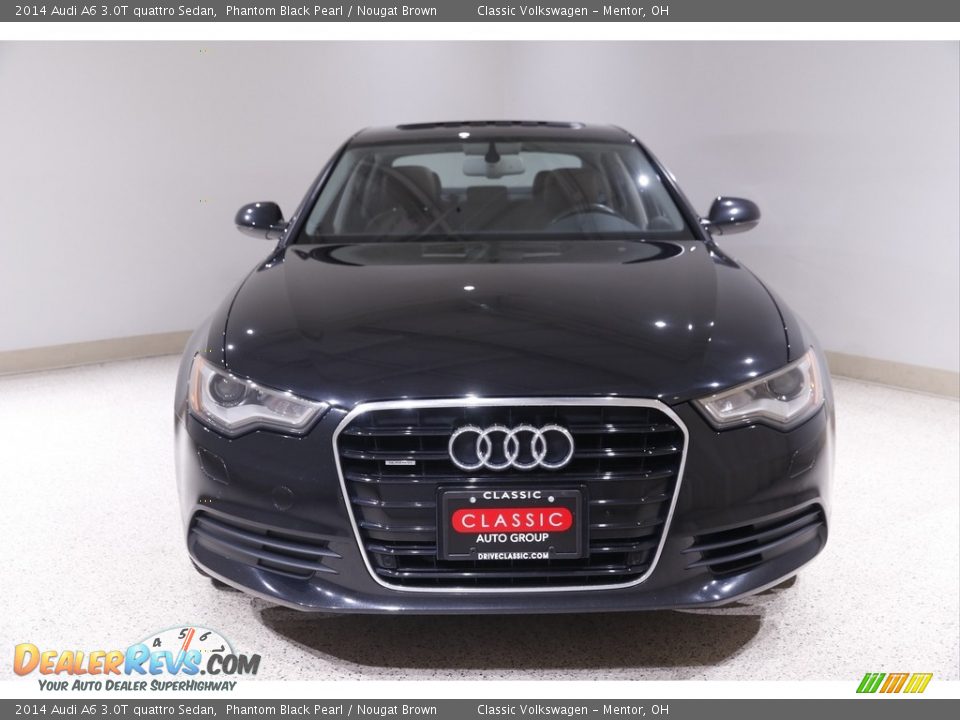 2014 Audi A6 3.0T quattro Sedan Phantom Black Pearl / Nougat Brown Photo #2
