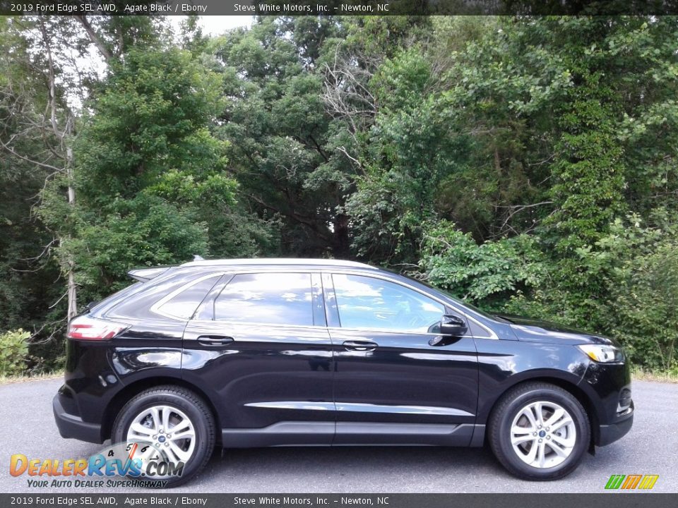 2019 Ford Edge SEL AWD Agate Black / Ebony Photo #6