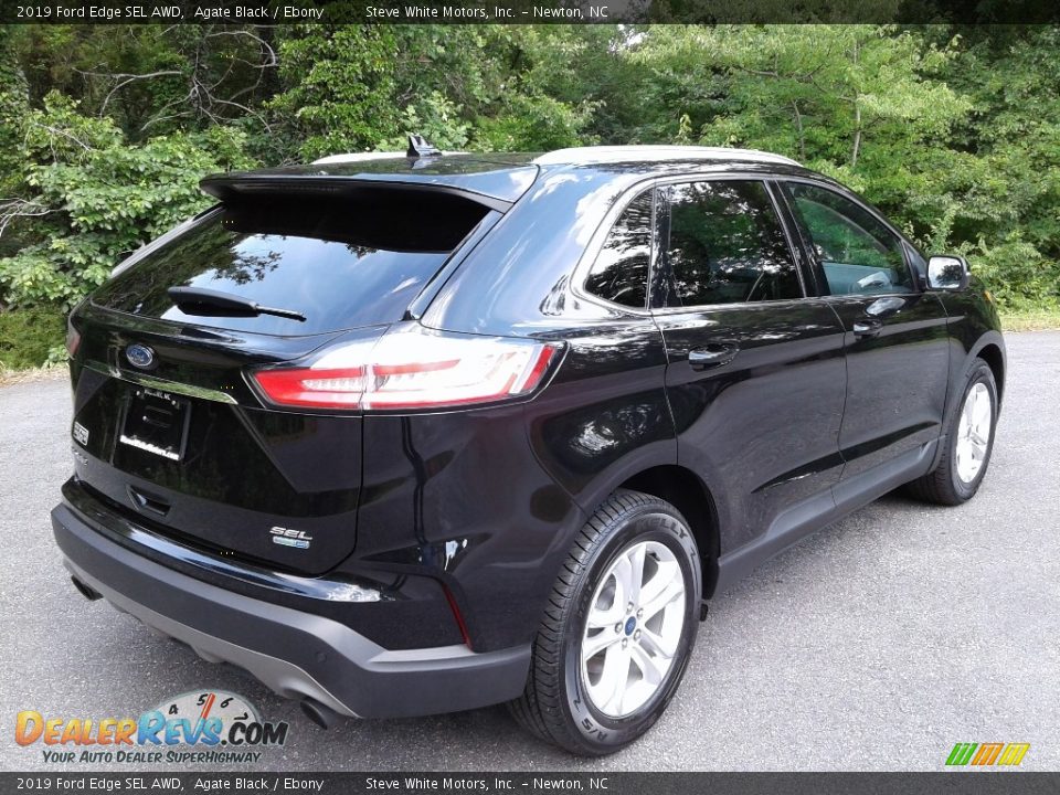 2019 Ford Edge SEL AWD Agate Black / Ebony Photo #7