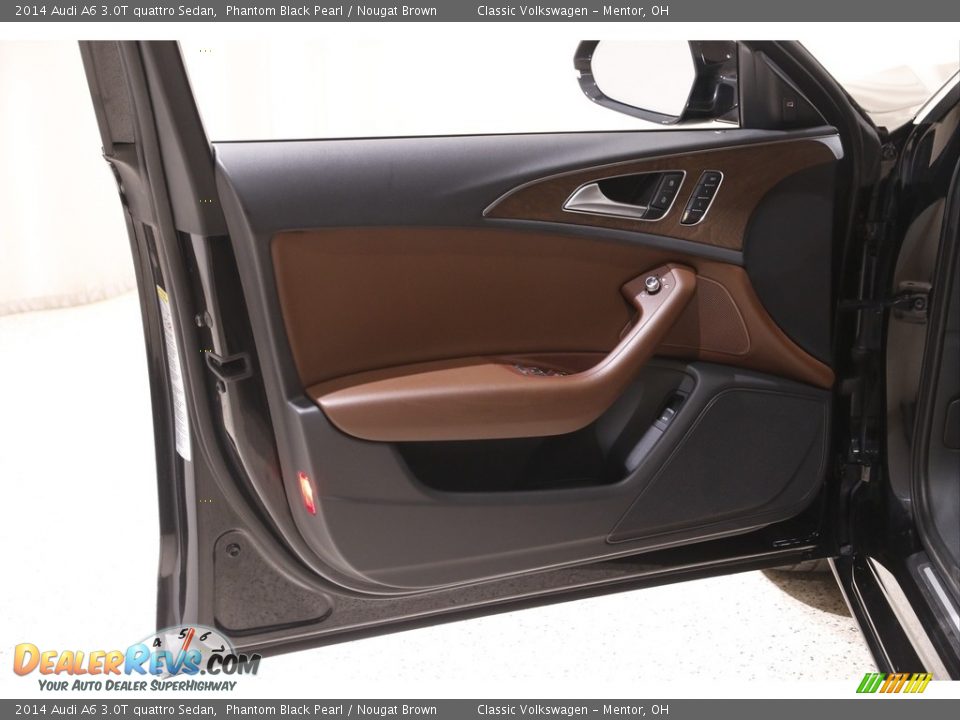 2014 Audi A6 3.0T quattro Sedan Phantom Black Pearl / Nougat Brown Photo #4