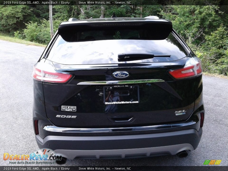 2019 Ford Edge SEL AWD Agate Black / Ebony Photo #8