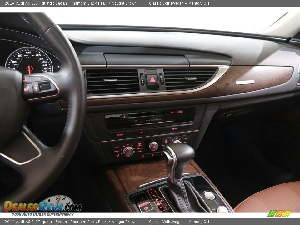 2014 Audi A6 3.0T quattro Sedan Phantom Black Pearl / Nougat Brown Photo #9