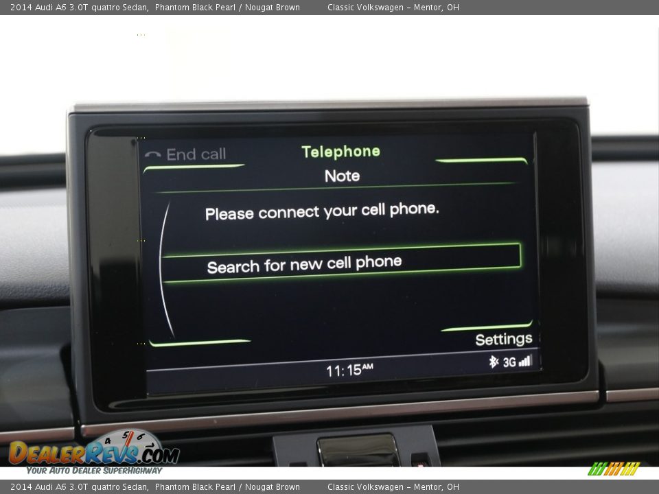 2014 Audi A6 3.0T quattro Sedan Phantom Black Pearl / Nougat Brown Photo #13