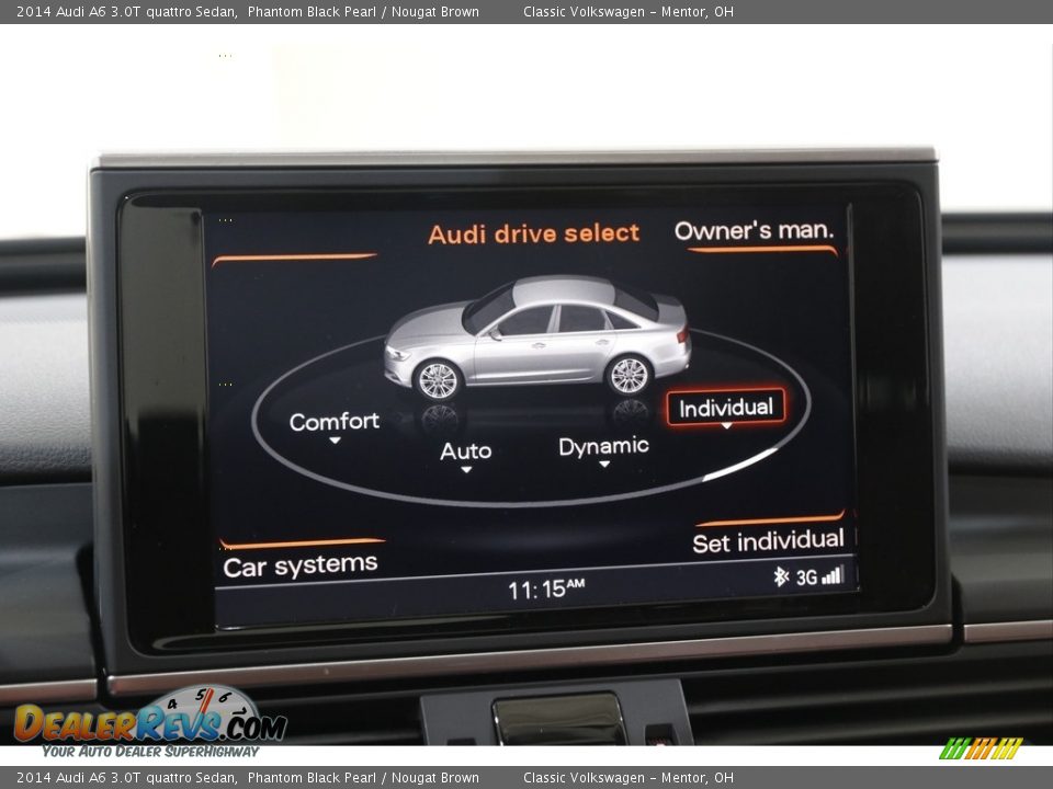 2014 Audi A6 3.0T quattro Sedan Phantom Black Pearl / Nougat Brown Photo #14