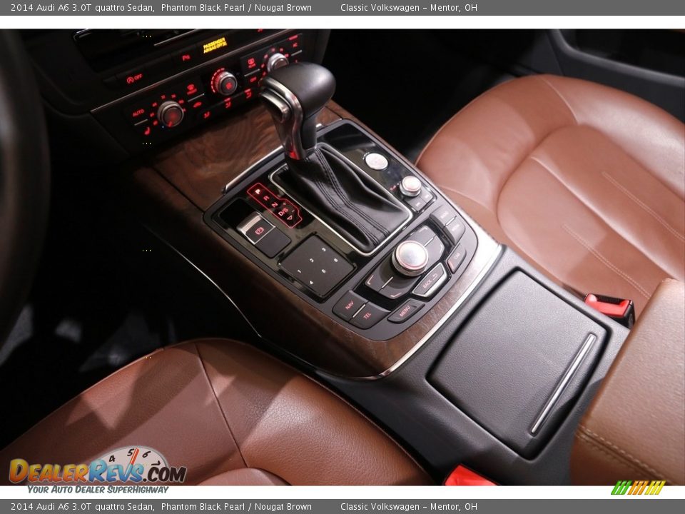 2014 Audi A6 3.0T quattro Sedan Phantom Black Pearl / Nougat Brown Photo #15
