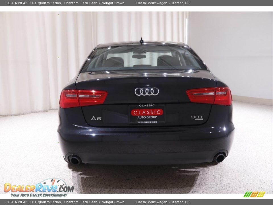 2014 Audi A6 3.0T quattro Sedan Phantom Black Pearl / Nougat Brown Photo #21
