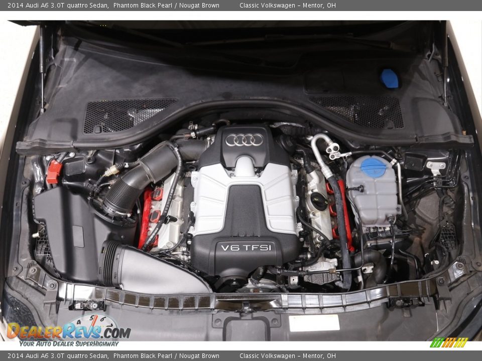 2014 Audi A6 3.0T quattro Sedan Phantom Black Pearl / Nougat Brown Photo #22