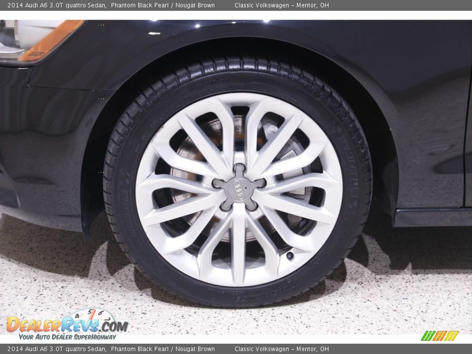 2014 Audi A6 3.0T quattro Sedan Phantom Black Pearl / Nougat Brown Photo #23