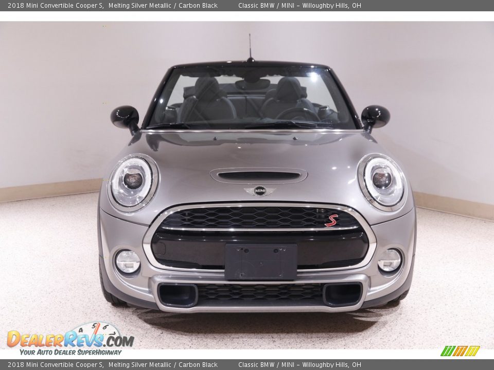 2018 Mini Convertible Cooper S Melting Silver Metallic / Carbon Black Photo #3