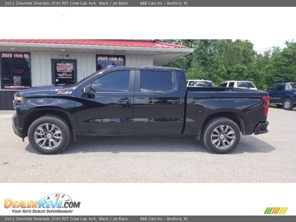 2021 Chevrolet Silverado 1500 RST Crew Cab 4x4 Black / Jet Black Photo #2