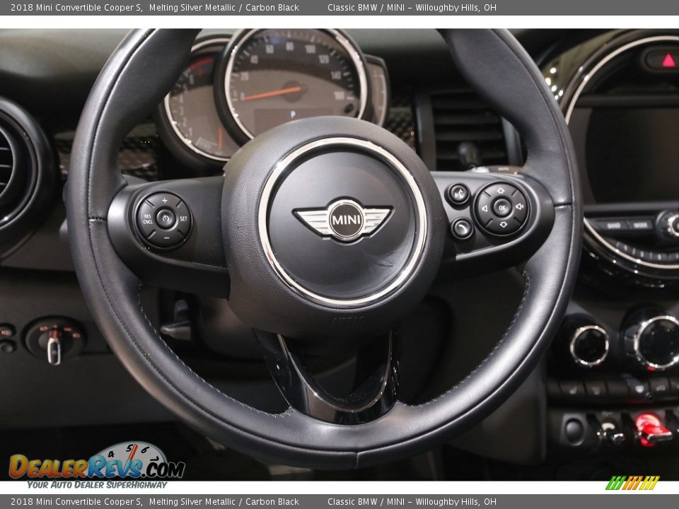 2018 Mini Convertible Cooper S Melting Silver Metallic / Carbon Black Photo #8