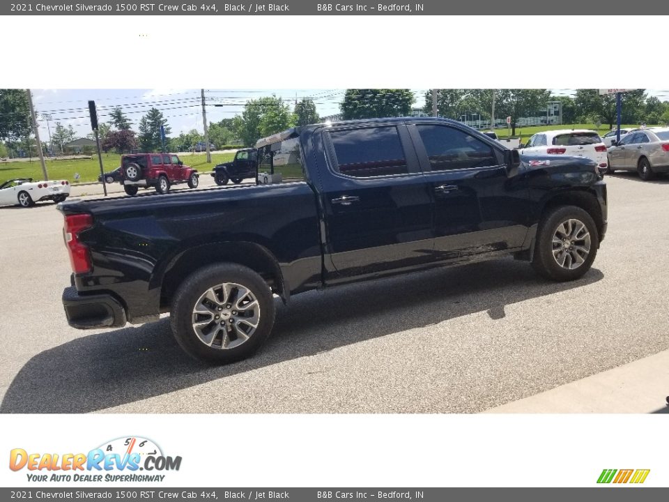 2021 Chevrolet Silverado 1500 RST Crew Cab 4x4 Black / Jet Black Photo #6