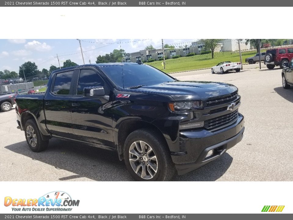 2021 Chevrolet Silverado 1500 RST Crew Cab 4x4 Black / Jet Black Photo #7