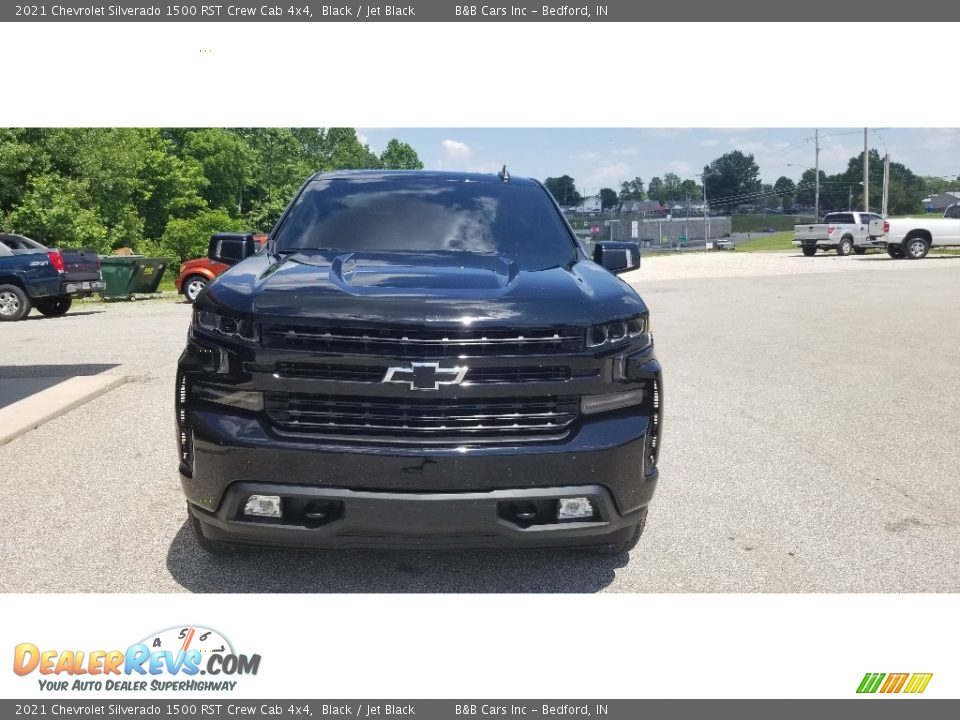 2021 Chevrolet Silverado 1500 RST Crew Cab 4x4 Black / Jet Black Photo #8